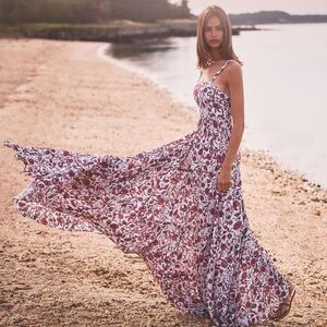 ALEXIS ZOFIA dress pink and white size XS.